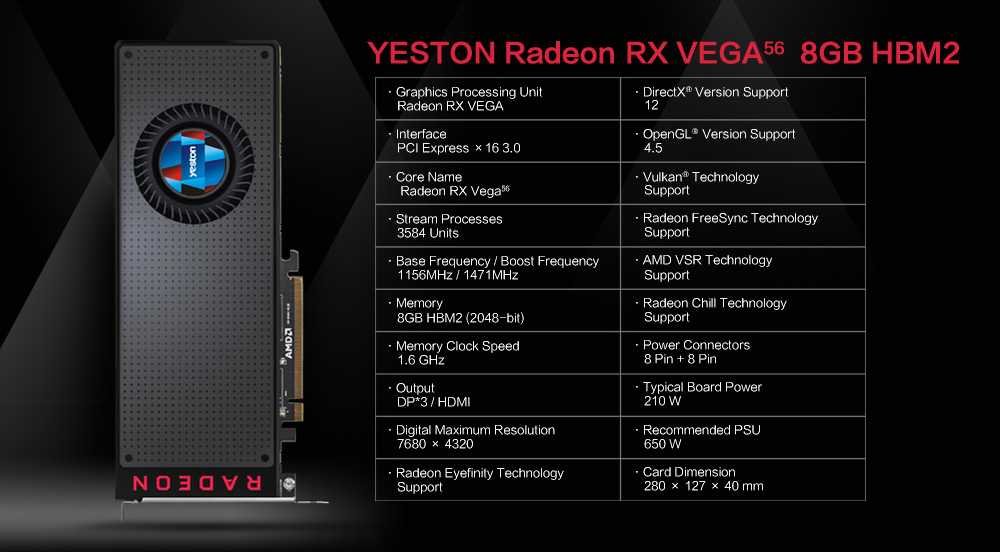 Амд радеон график. AMD Radeon RX Vega 56 8gb. AMD Radeon RX Vega 56 8 ГБ. Vega 8 Graphics видеокарта. AMD RX Vega 64 (8 GB).