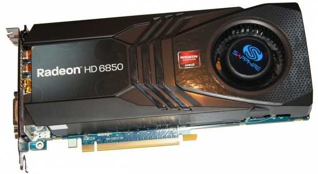 Видеокарта sapphire radeon hd 6850 1 гб gddr5