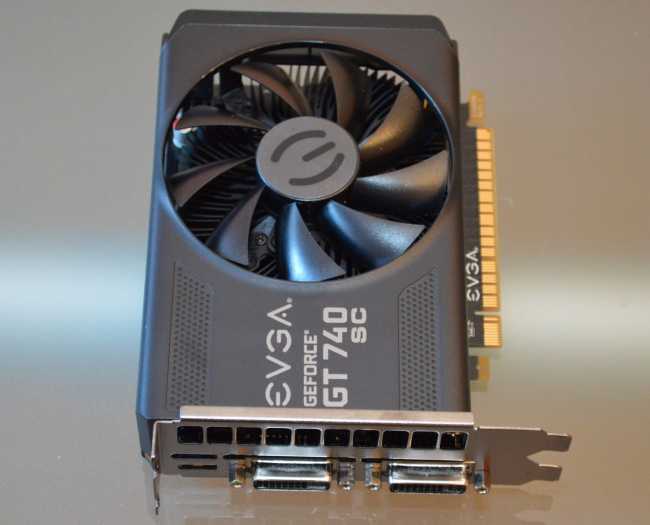 EVGA GeForce GT 740 2GB Super Clocked GDDR5 128-Bit Dual DVI mHDMI Graphics  Cards 02G-P4-3747-KR