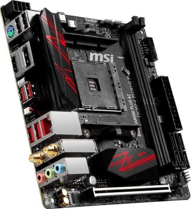 Модель среднего уровня формата microATX на чипсете AMD B450 со строгим дизайном, LED-подсветкой, поддержкой разгона и современных интерфейсов