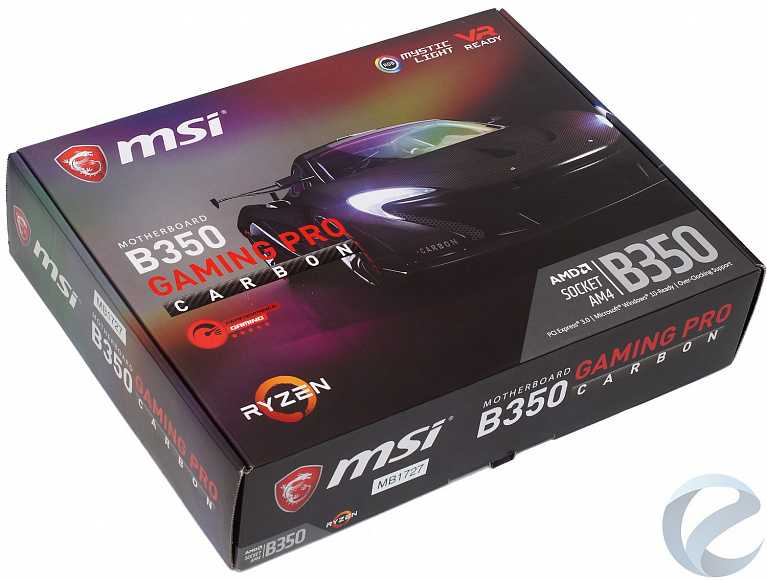 Игровая модель на основе чипсета AMD B350 с приятным дизайном, LED-подсветкой и отличной звуковой подсистемой.